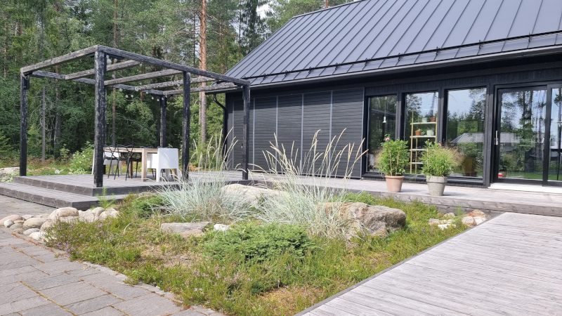 Mustan latotalon ekopiha Kokkola